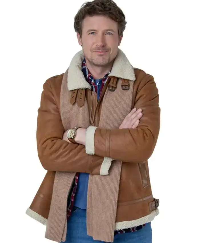 Believe in Christmas John Reardon Shearling Jacket