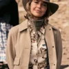 Belle Skinner Marshals Beige Suede Jackets Sale