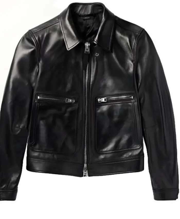 Ben Affleck Leather Netflix Tudum 2025 Jacket