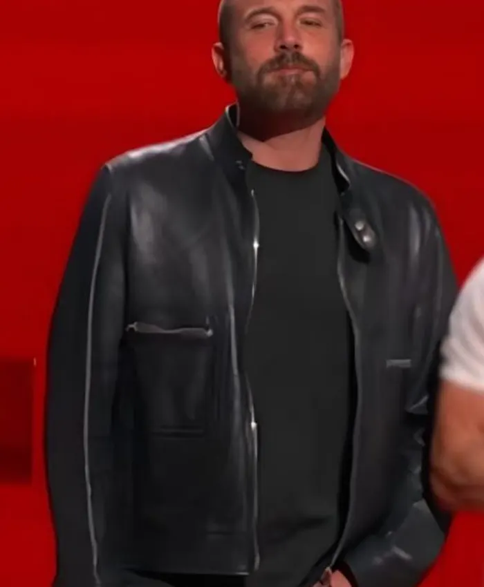 Ben Affleck Netflix Tudum 2025 Leather Jacket