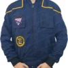 Bentley Indianapolis Colts Blue Full Snap Bomber Jacket