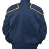 Bentley Indianapolis Colts Blue Full Snap Bomber Jacket Back Side