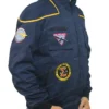 Bentley Indianapolis Colts Blue Full Snap Bomber Jacket Side