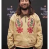 Best New Artist Party Noah Kahan Embroidered Beige Cotton Jacket