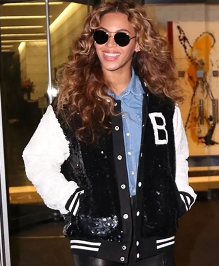 Beyonce Bow Down Sequin Varsity Jacket