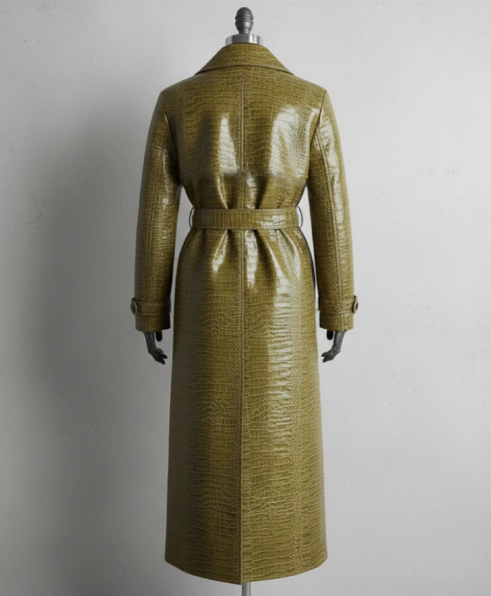 Beyonce Super Bowl 2026 Textured Trench Coat