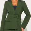 Beyond The Gates Trisha Mann Buckle Detail Blazer