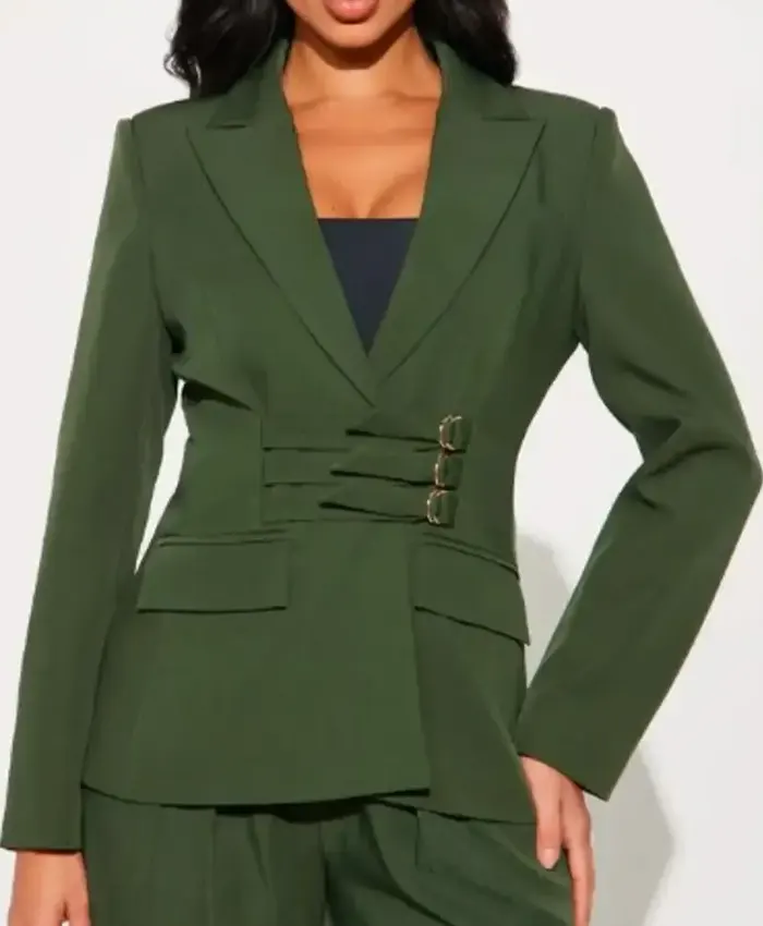 Beyond The Gates Trisha Mann Buckle Detail Blazer