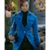 Beyond The Gates Kat Richardson Blue Wool Coat