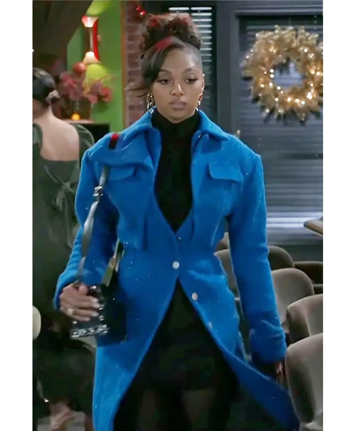 Beyond The Gates Kat Richardson Blue Wool Coat