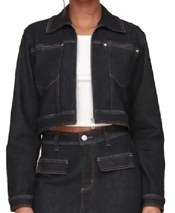 Beyond The Gates S01 Jen Jacob Cropped Black Jacket