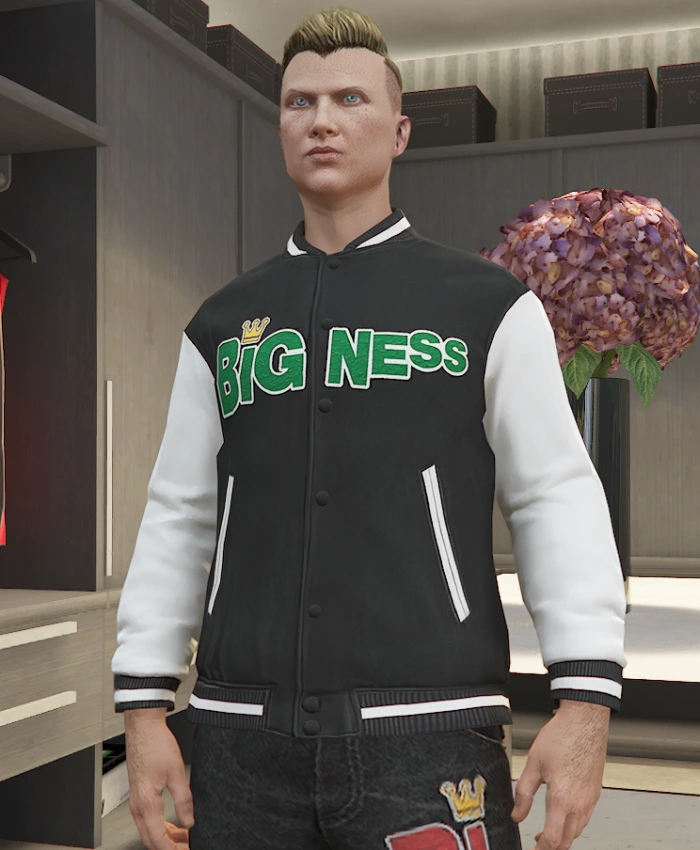 Bigness Crowned Varsity Jacket