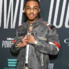 Billboard Power 100 Party 2026 Tone Stith Distresssed Leather Retro Cafe Racer Jacket