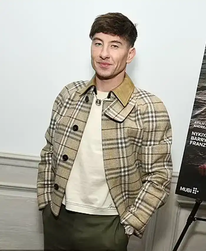 Bird 2024 Barry Keoghan Wool Plaid Jacket