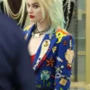 Birds Of Prey Harley Quinn Blue Cotton Blazer