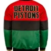 Black History Month Detroit Pistons Color Block Jacket Back