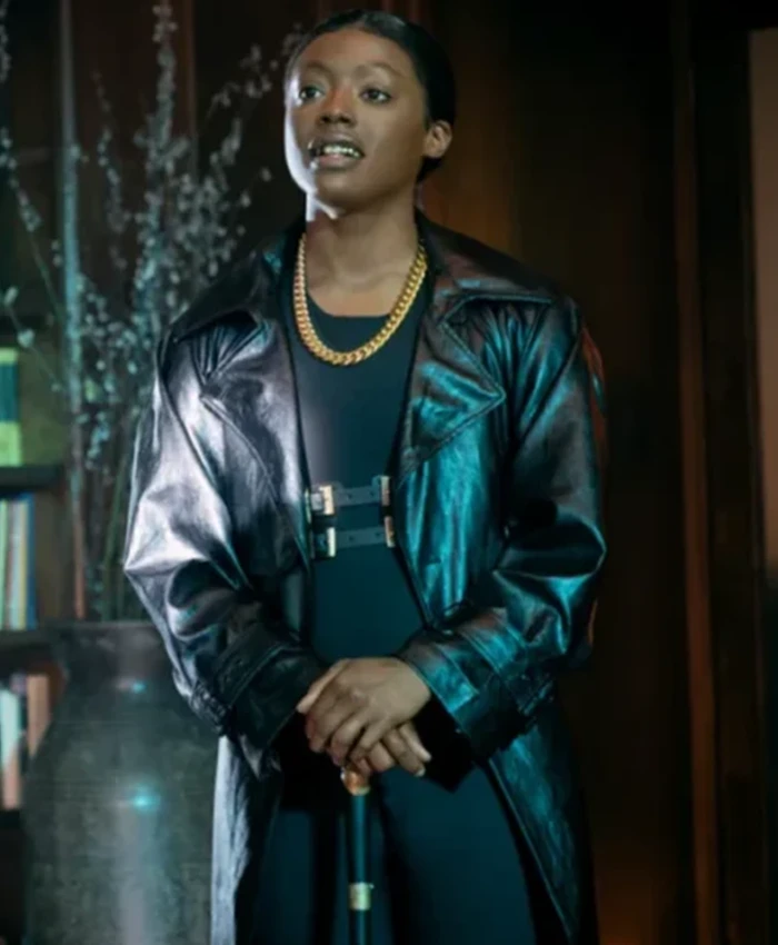 Black Mafia Family S03 Ren King Leather Coat