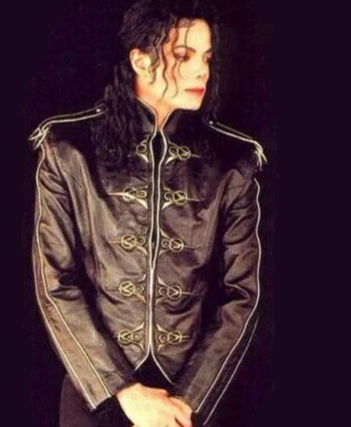Black Michael Jackson V8 Leather Jacket