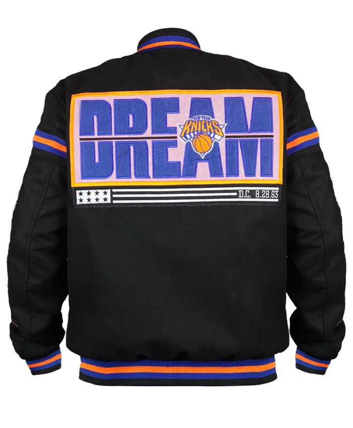Black Ny Knicks Flight Dream History Collection Jacket
