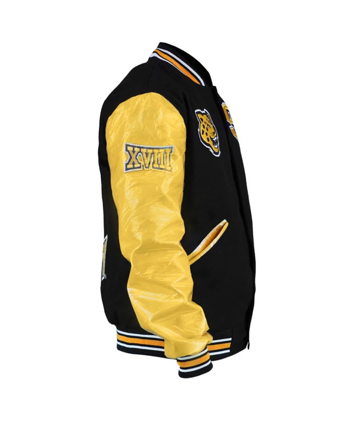 Black And Gold Southern University Varsity Jacket