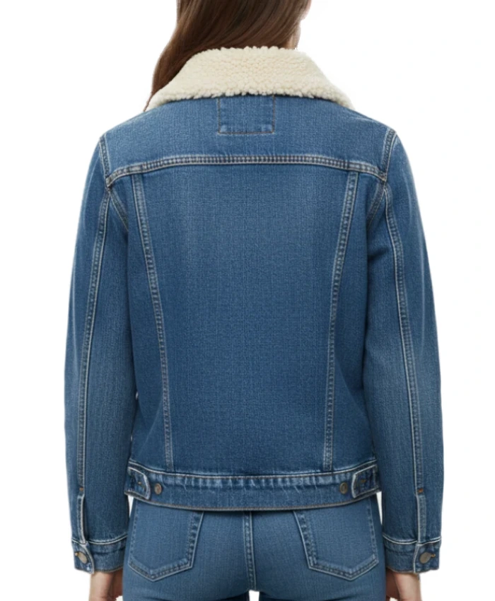 Blizzara Shearling Denim Jacket - Image 2