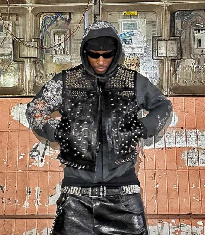 Bloody Osiris Studded Leather Vest - Image 2