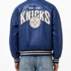 Blue New York Knicks Chrome Hearts Varsity Jacket