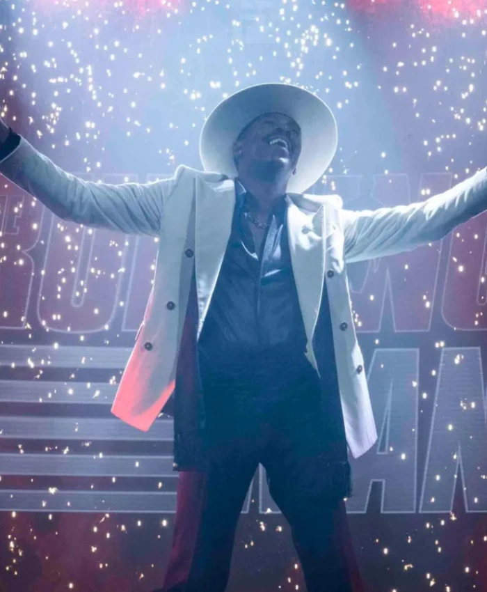 Bobby Thompson The Running Man White Blazer - Image 2
