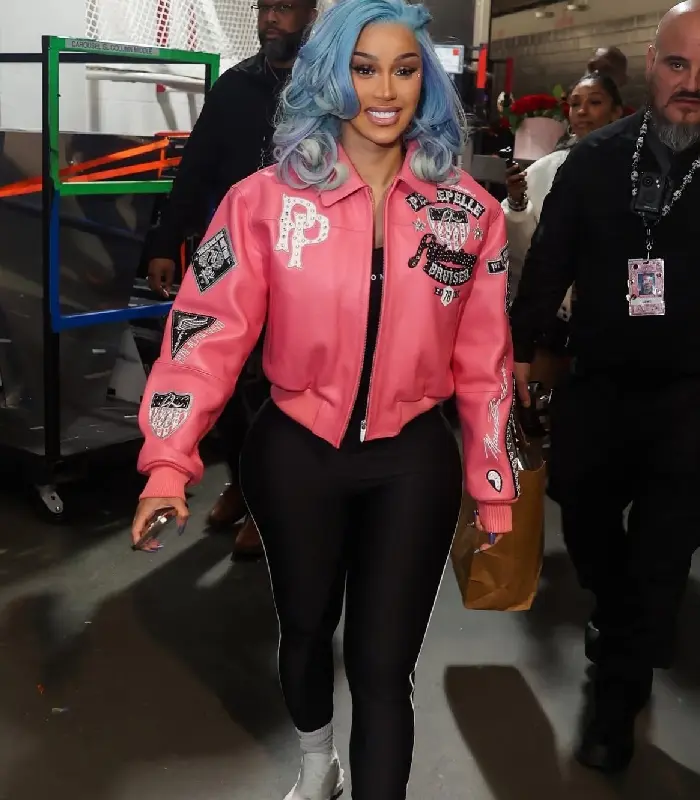 Bodega Baddie Cardi Pelle Pelle Jacket