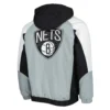 Body Check Brooklyn Nets Half Zip Hoodie Jacket Back