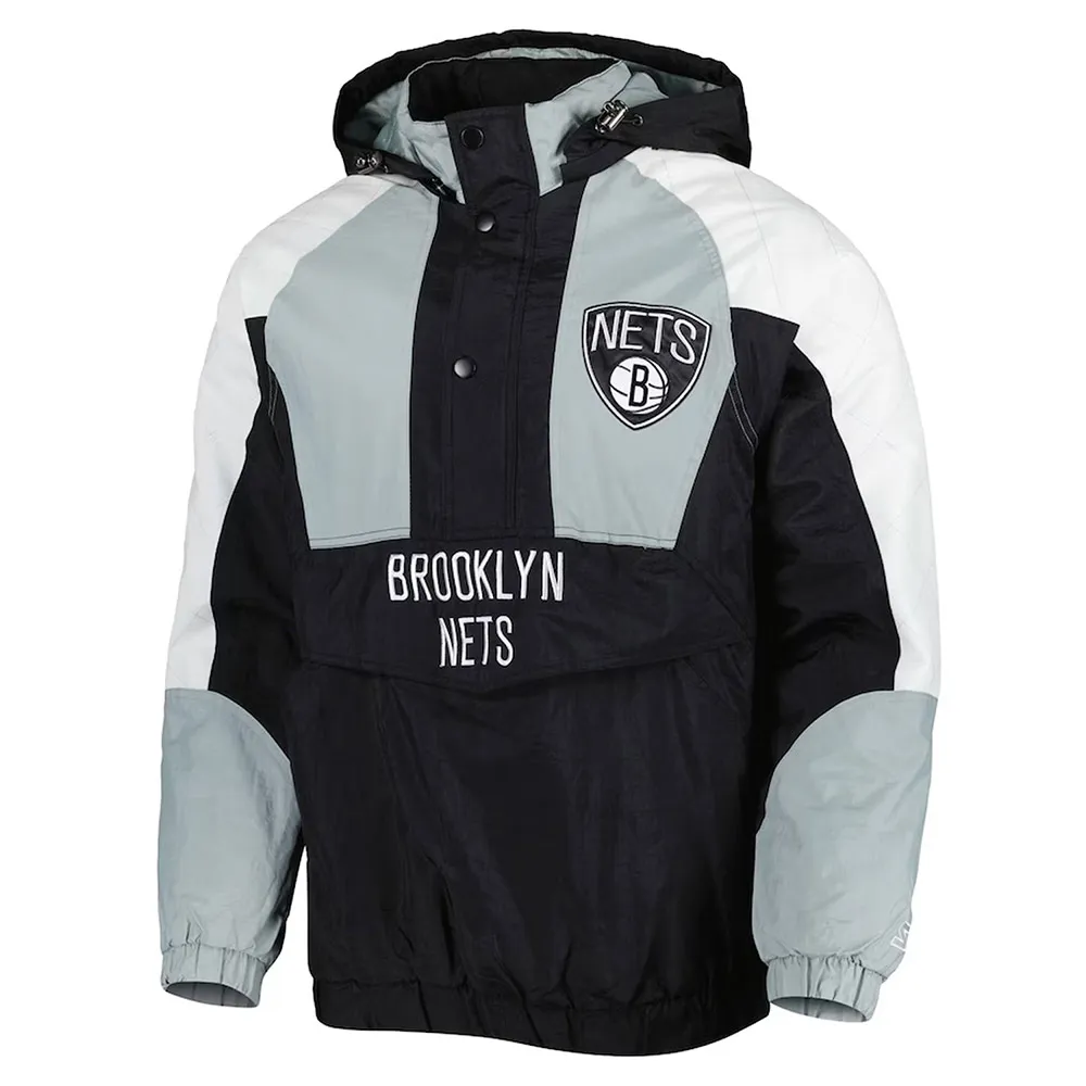 Body Check Brooklyn Nets Half Zip Hoodie Jacket