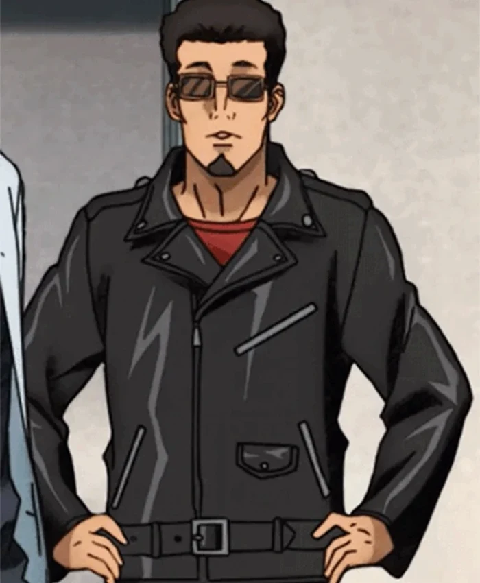 Boiled Sakamoto Days Black Biker Jacket