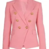 Bold And The Beautiful Steffy Forrester Pink Cotton Blazer 1