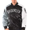 Bomber Brooklyn Nets Tricolor Satin Jacket