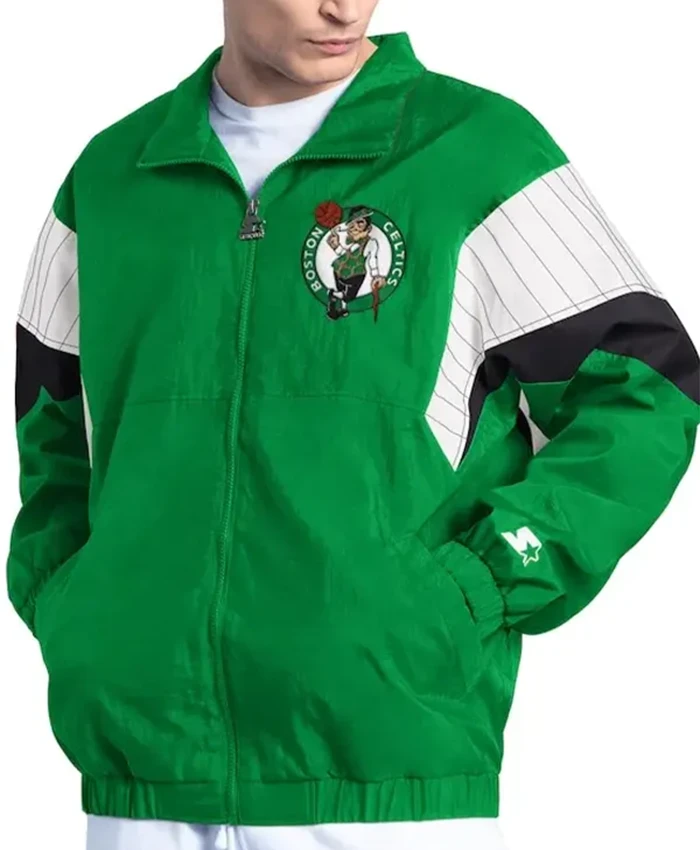 Boston Celtics Starter Kelly Green Full-Zip Jacket