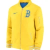 Boston Red Sox 2025 City Connect Yellow Bomber Jacket