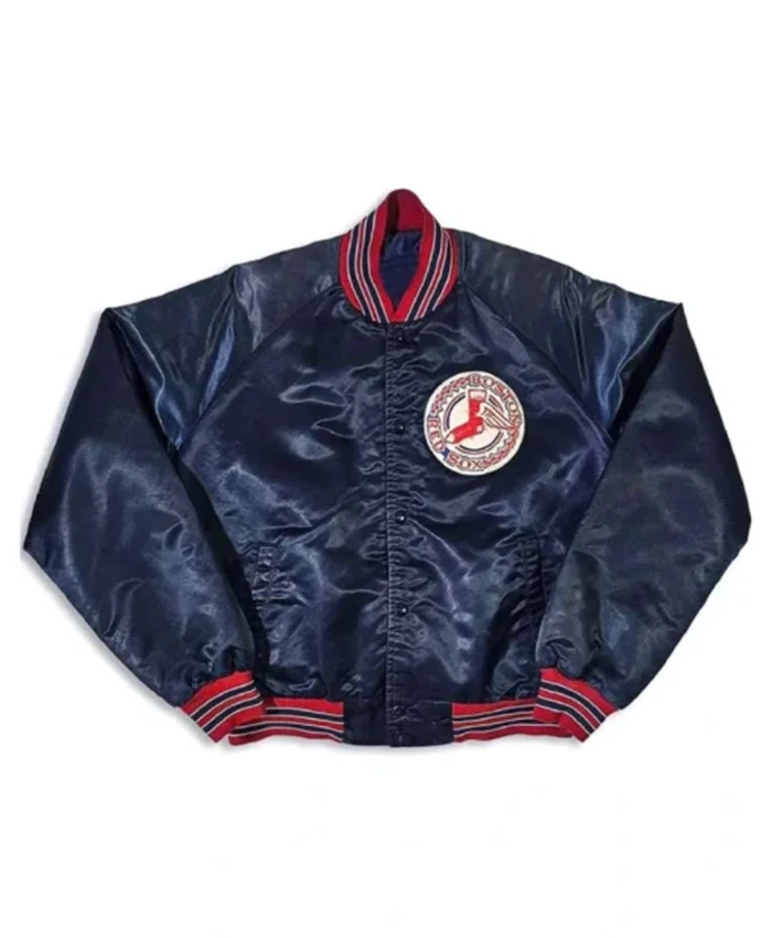 Boston Red Sox 80s Navy Blue Varsity Jacket