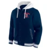 Boston Red Sox Navy Blue Cotton Hooded Jacket