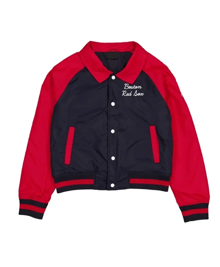 Boston Red Sox Red And Navy Blue Throwback Jacket