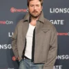 Brandon Sklenar Movie The Housemaid 2025 Premier Grey Wool Jacket