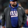 Brian Daboll New York Giants Black Sideline Bomber Jacket