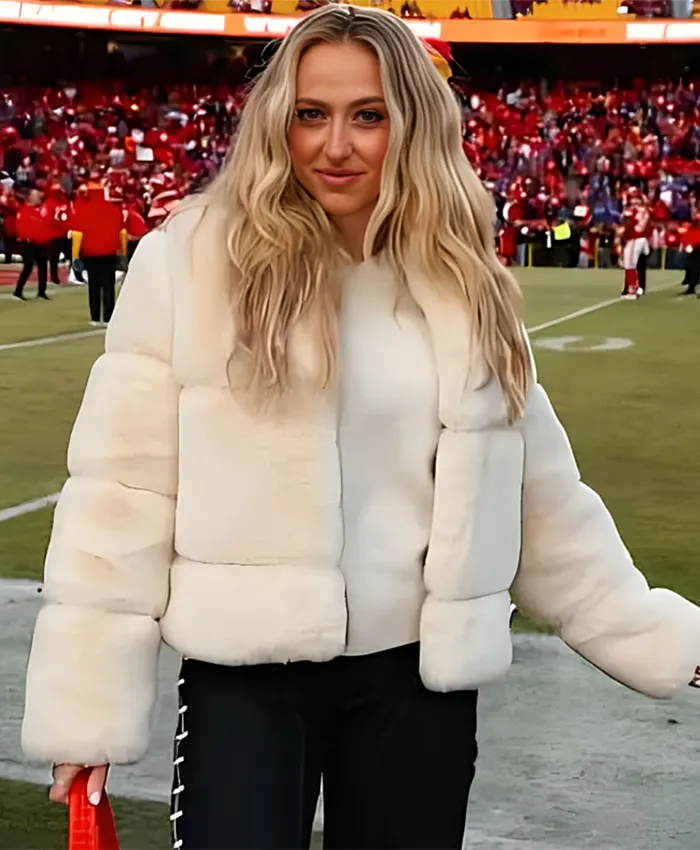 Brittany Mahomes AFC Championship White Jacket