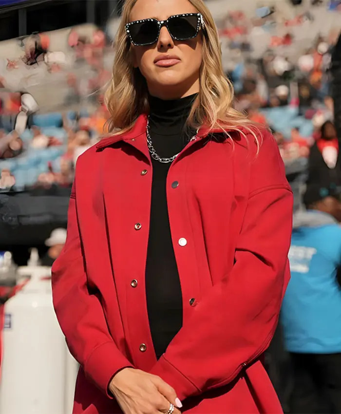 Brittany Mahomes Game Red Jacket
