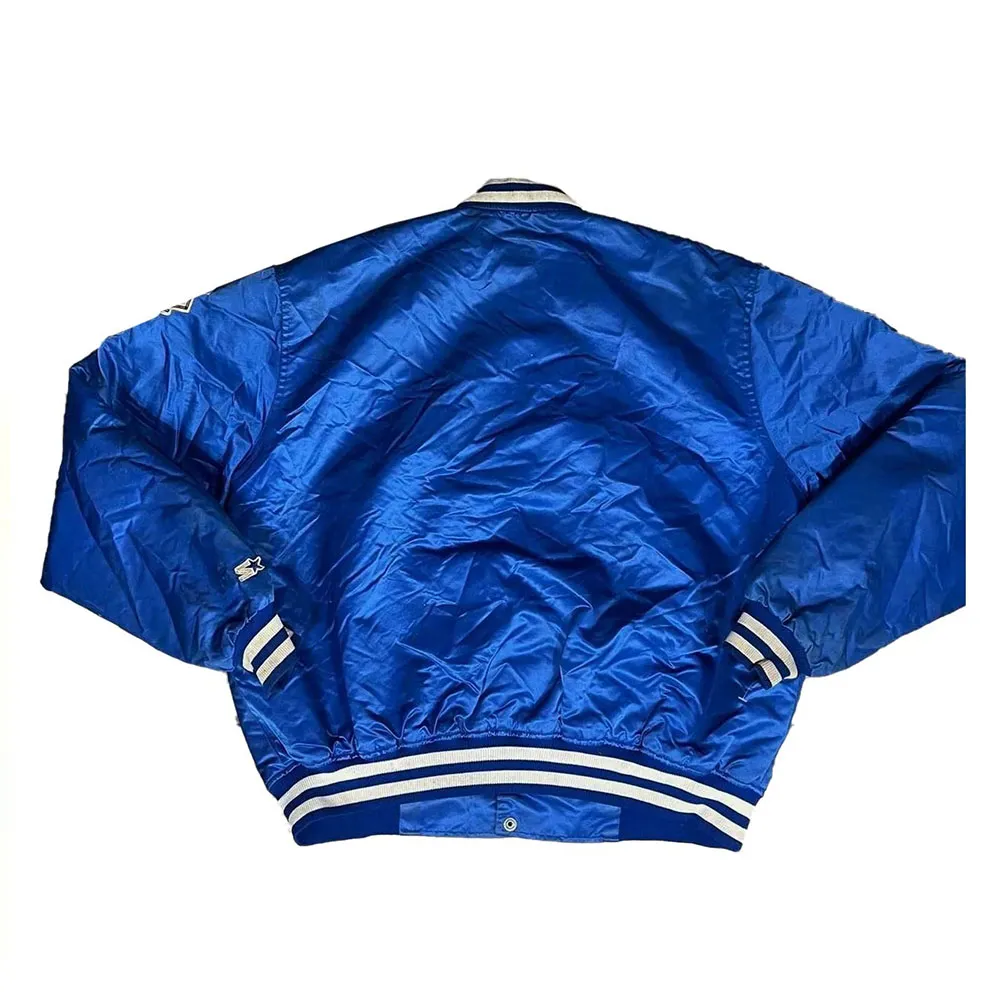 Brooklyn Dodgers 1990s Baseball Royal Jacket Back