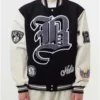 Brooklyn Nets 12 Letterman Black Wool And Leather Jacket
