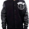 Brooklyn Nets Bomber Varsity Black Jacket