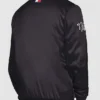 Brooklyn Nets Stitch Applique Black Jacket