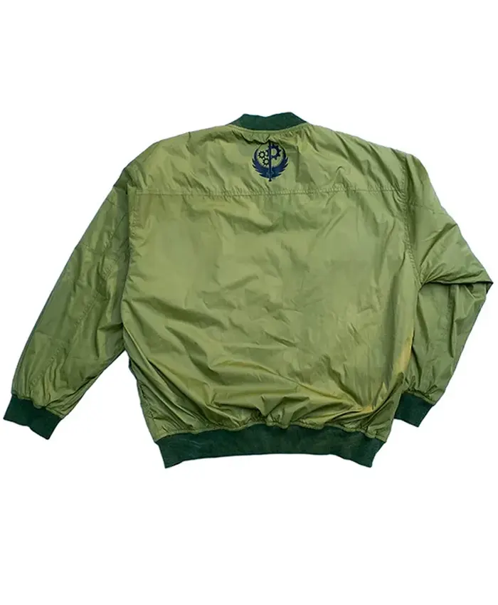 Brotherhood Of Steel Bomber Green Full Zip Jacket