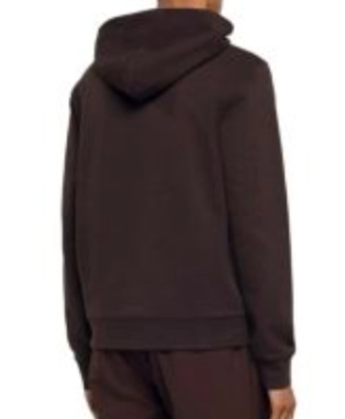Brown Layered Flower Graphics Hoodie - Image 2