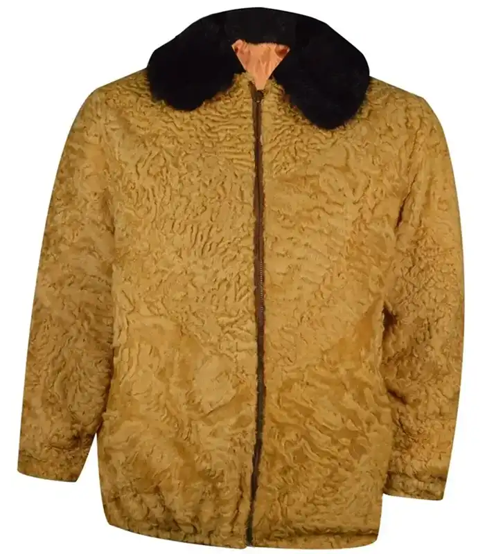 Brown Persian Lamb Fur Winter Jacket